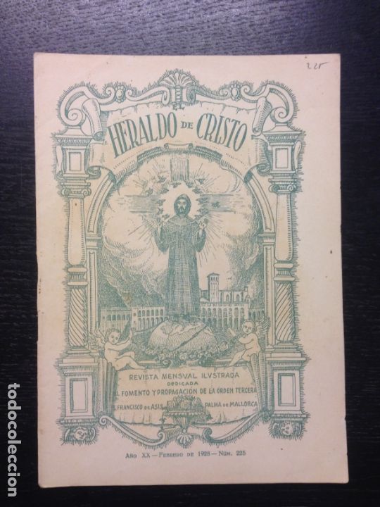 Coleccionismo de Revistas y Peri&oacute;dicos: HERALDO DE CRISTO, A&Ntilde;O XX, FEBRERO DE 1928, NUM. 225, PALMA DE MALLORCA