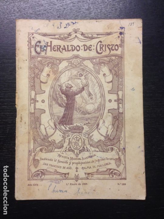 Coleccionismo de Revistas y Peri&oacute;dicos: EL HERALDO DE CRISTO, A&Ntilde;O XVII, ENERO 1925, NUM. 189, PALMA DE MALLORCA