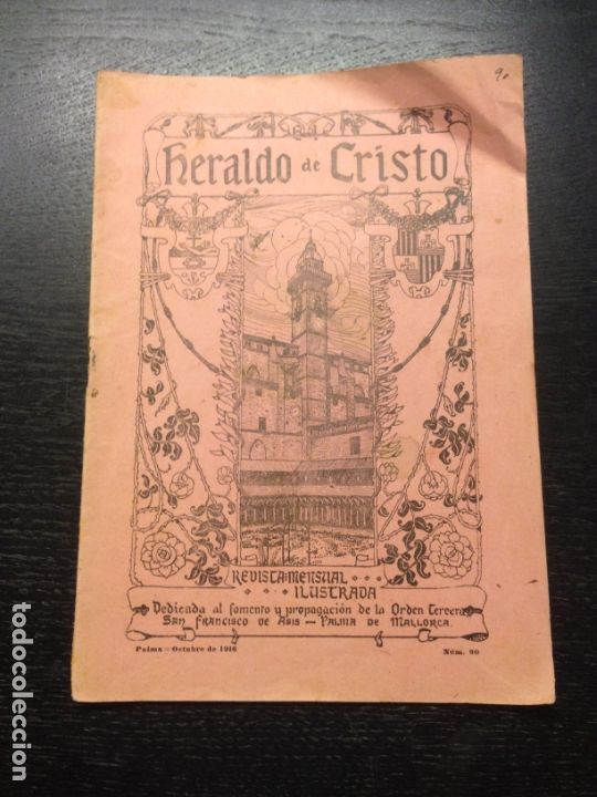 Coleccionismo de Revistas y Peri&oacute;dicos: EL HERALDO DE CRISTO, A&Ntilde;O VIII, OCTUBRE DE 1916, NUM. 90, PALMA DE MALLORCA