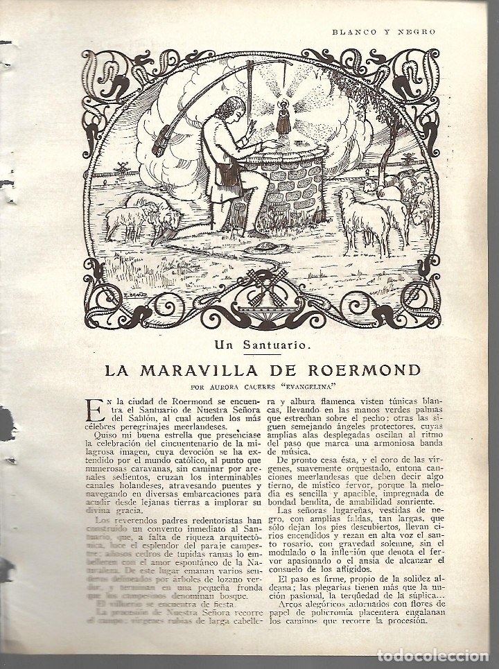 Collezionismo di Riviste e Giornali: BYN 29 ENE 1928.N&ordm; 1915. AURORA CACERES EVANGELINA LA MARAVILLA DE ROSERMOND. DIBUJO BRA&Ntilde;EZ