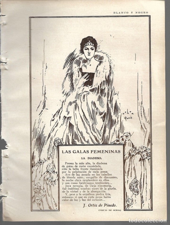 Coleccionismo de revistas y peri&oacute;dicos: BYN 29 ENE 1928.N&ordm; 1915. J. ORTIZ DE PINEDO. LAS GALAS FEMENINAS. LA DIADEMA. COTTAGES LUIS A  BOLIN