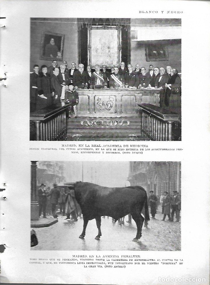 Colecionismo de Revistas e Jornais: BYN 29 ENE 1928.N&ordm; 1915. MARIA GUERRERO. MEDICINA TORERO FORTUNA. BILBAO HOTEL CARLTON RUANO