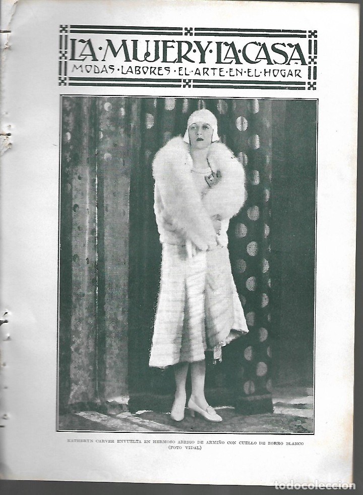 Coleccionismo de revistas y peri&oacute;dicos: BYN 29 ENE 1928.N&ordm; 1915. CUADERNILLO LA MUJER Y LA CASA MODAS LABORES EN EL HOGAR. MODA INFANTIL