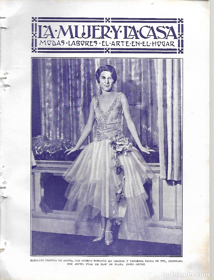 Collection Magazines and Newspapers: BYN 5 FEB 1928.N&ordm; 1916. LA MUJER Y LA CASA MODAS LABORES HOGAR. COLORACION CUEROS. ISABEL CATOLICA