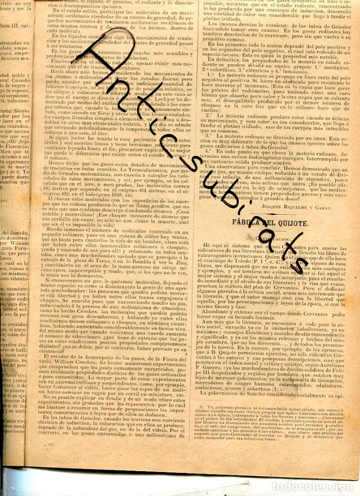 Coleccionismo de Revistas y Peri&oacute;dicos: REVISTA A&Ntilde;O 1883 FABULA DEL QUIJOTE CERVANTES URDANETA EXPEDICION AFRICA EXPLORADORES GODIO PENNAZZI