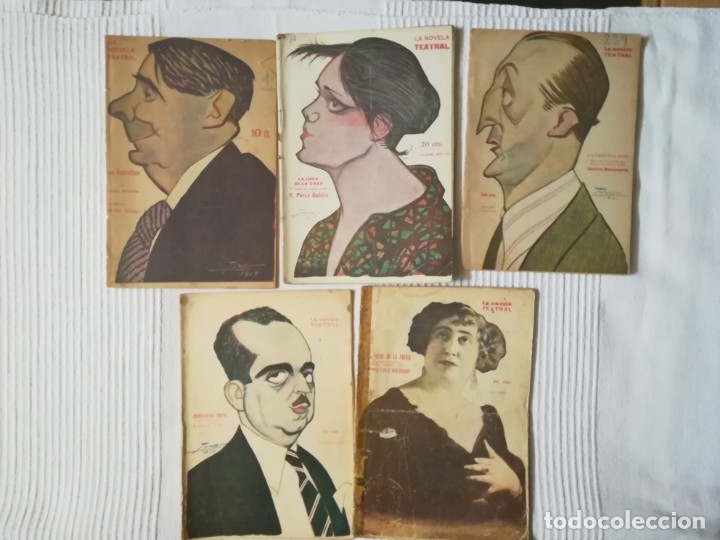 Coleccionismo de Revistas y Peri&oacute;dicos: 5 ejemplares de la revista La Novela Teatral 1917-1925