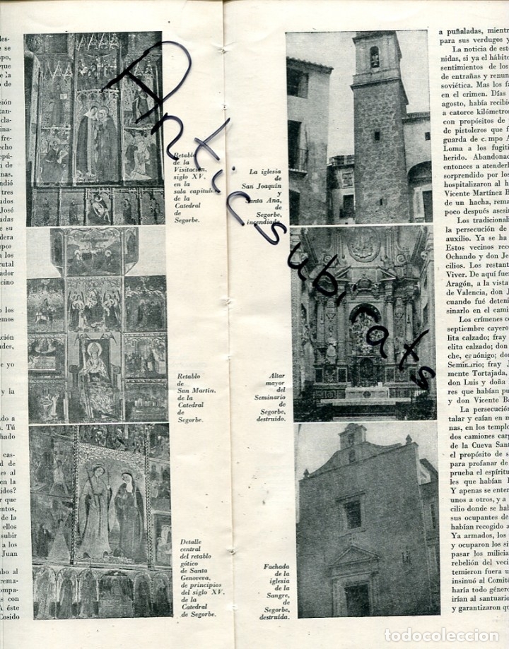 Coleccionismo de Revistas y Peri&oacute;dicos: REVISTA A&Ntilde;O 1942 SEGORBE SOGORB CUEVA DE ALTURA BORRIOL ONDA ALMAZORA BENICALO BURRIANA MORELLA GHHH