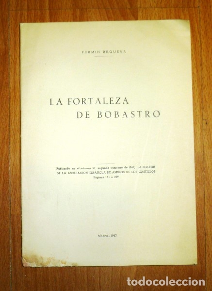 Coleccionismo de revistas y peri&oacute;dicos: REQUENA, Ferm&iacute;n. La Fortaleza de Bobastro (Separata)