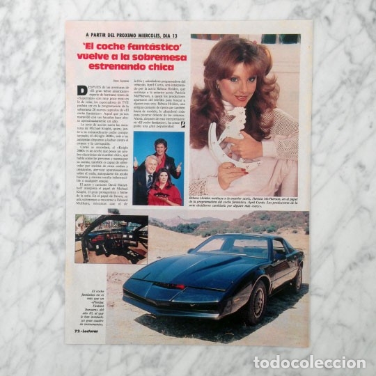 Coleccionismo de Revistas y Peri&oacute;dicos: REPORTAJE - EL COCHE FANTASTICO - 1986