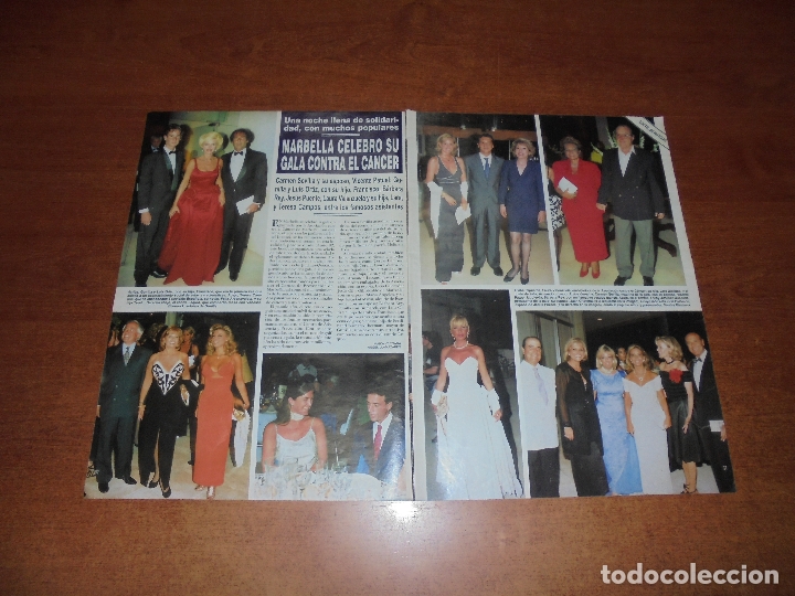 Coleccionismo de Revistas y Peri&oacute;dicos: CLIPPING 1996: MARBELLA. TERELU. CONDE LEQUIO. BARBARA REY. GUNILLA V.B. CARMEN SEVILLA. LAURA VALEN
