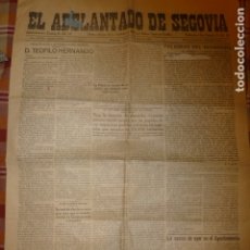 Coleccionismo de Revistas y Periódicos: EL ADELANTADO DE SEGOVIA PERIODICO 1933 COMPLETO 4 PAGS. Lote 175864855