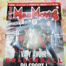 Coleccionismo de Revistas y Periódicos: REVISTA MAD MOVIES Nº 137 DECEMBRE 2001. ROLLERBALL. Lote 175895688