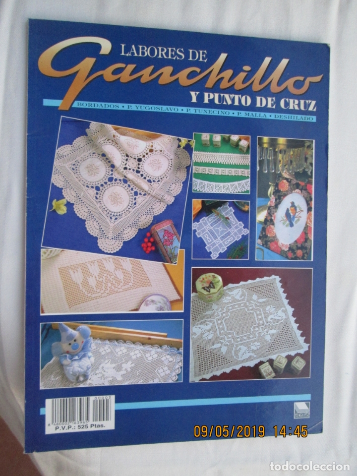 Coleccionismo de Revistas y Peri&oacute;dicos: REVISTA LABORES DE GANCHILLO Y PUNTO DE CRUZ - AGOSTO 1994.