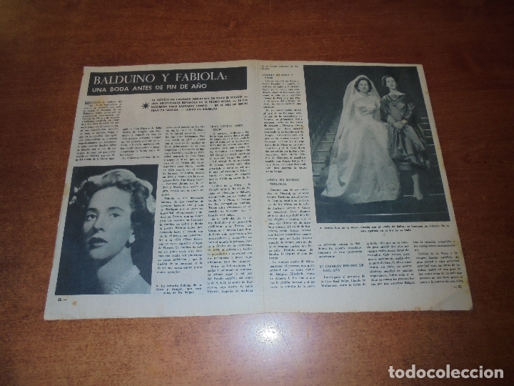 clipping 1960 balduino y fabiola boda antes de - Compra venta en ...