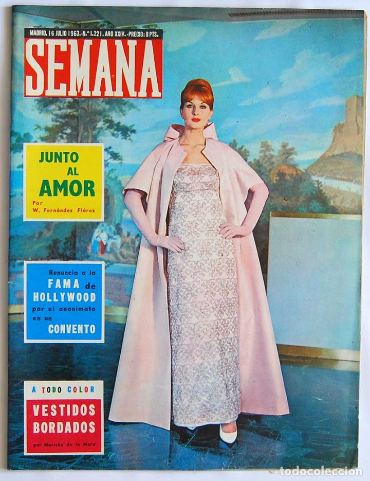 Coleccionismo de Revistas y Peri&oacute;dicos: Revista Semana N&ordm; 1221. 16-7-1963. Dolores Hart. Gloria Swanson