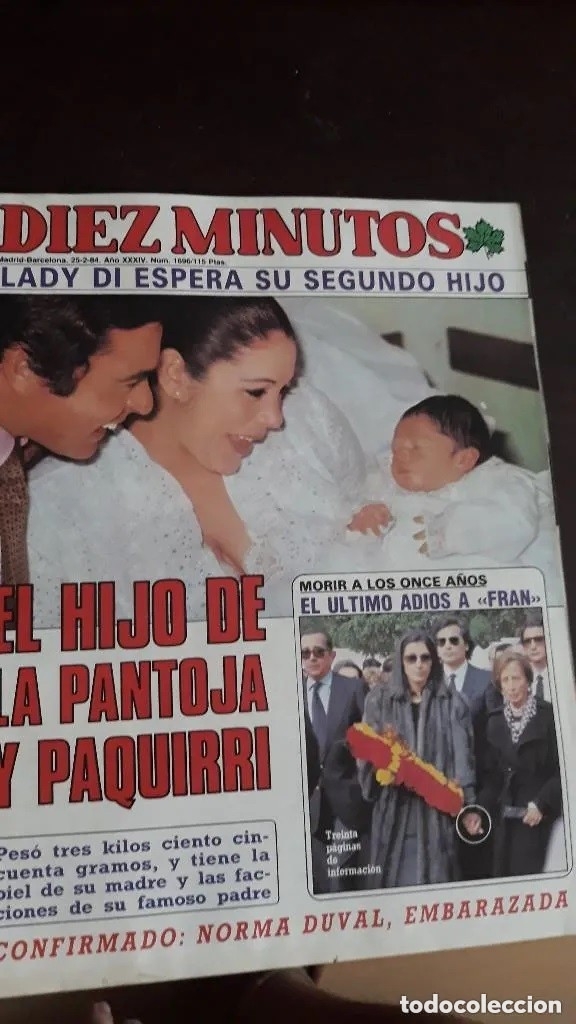 Coleccionismo de Revistas y Peri&oacute;dicos: ISABEL PANTOJA PAQUIRRI NACIMIENTO DE KIKO RIVERA PAQUIRRIN