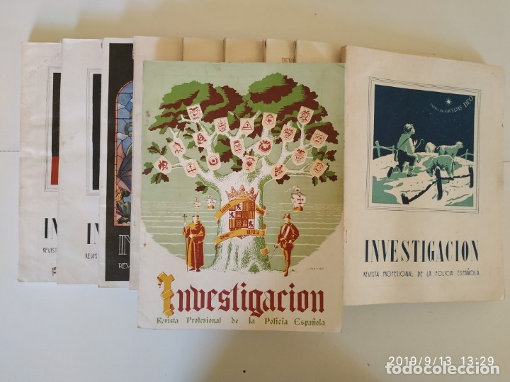 Coleccionismo de Revistas y Peri&oacute;dicos: A&ntilde;o 1945 casi Completo Investigaci&oacute;n Revista Profesional de la Polic&iacute;a Espa&ntilde;ola antigua