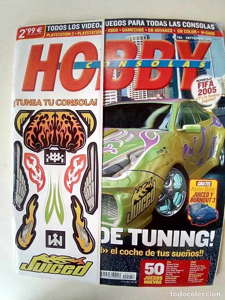 Coleccionismo de Revistas y Peri&oacute;dicos: REVISTA HOBBY CONSOLAS N&ordm; 156 CON POSTER Y PEGATINAS-VER FOTOS
