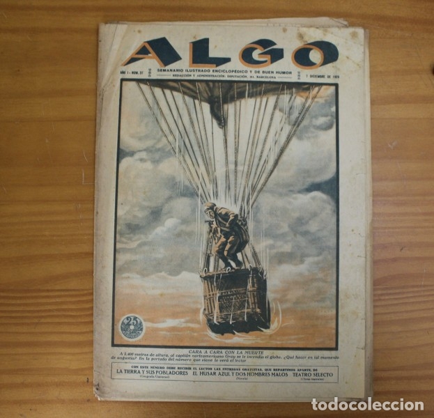 Sammeln von Zeitschriften und Zeitungen: REVISTA ALGO 37, 7 DICIEMBRE 1929. SEMANARIO ILUSTRADO ENCICLOPEDICO Y DE BUEN HUMOR.