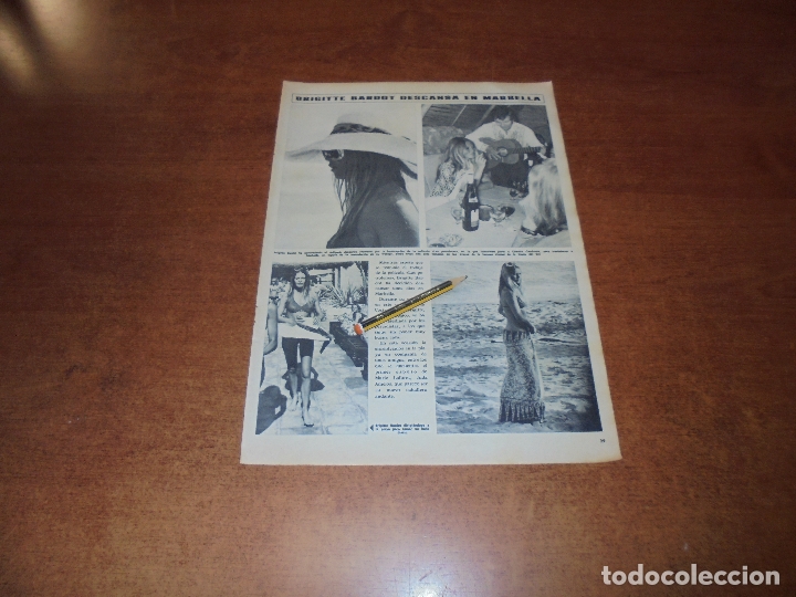 Coleccionismo de Revistas y Peri&oacute;dicos: RETAL 1971: BRIGITTE BARDOT EN MARBELLA. DURANTE EL RODAJE DE -LAS PETROLERAS-