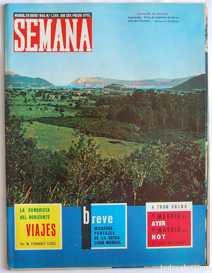 Coleccionismo de Revistas y Peri&oacute;dicos: Revista Semana N&ordm; 1249. 28-1-1964. Picasso. Ursula Thiess