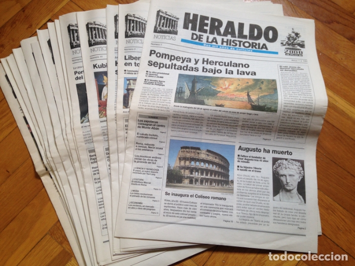 Coleccionismo de Revistas y Peri&oacute;dicos: Heraldo de la Historia. Publicacion Heraldo de Aragon.A&ntilde;o 2000. 16 numeros
