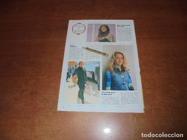 Colecionismo de Revistas e Jornais: CLIPPING 1974: ROSA LE&Oacute;N. TONY ARMSTRONG JONES. LA DOBLE DE CATHERINE DENEUVE, ANGIE. HUMOR MINGOTE