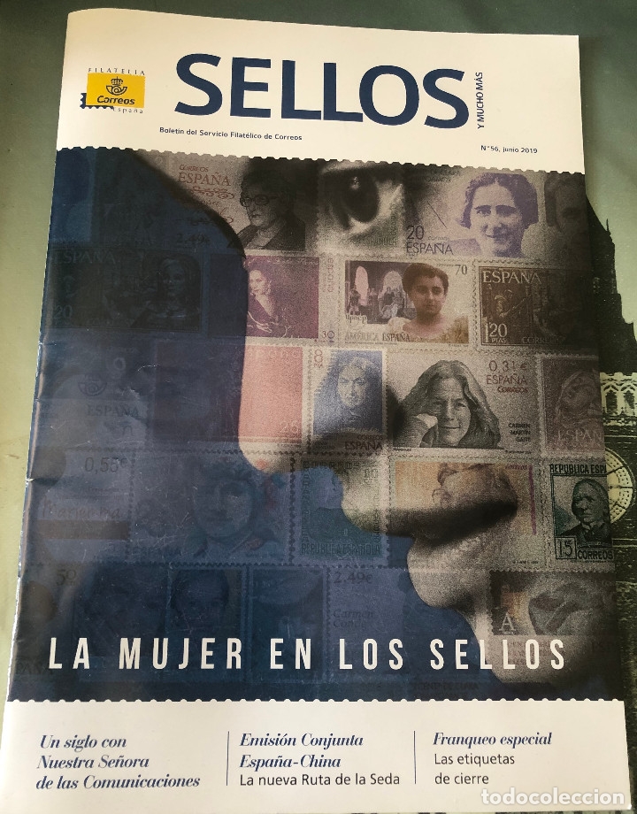 Coleccionismo de revistas y peri&oacute;dicos: Revista 'Sellos y mucho m&aacute;s', n&ordm; 56. Junio 2019. Actualidad filat&eacute;lica. Nueva.
