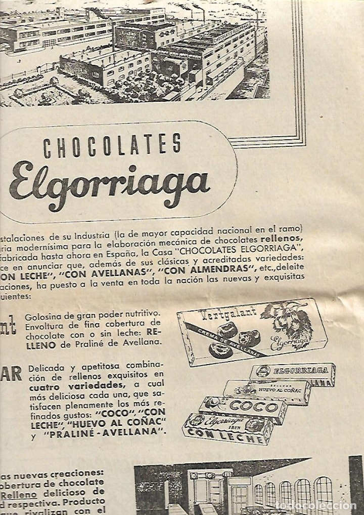 Coleccionismo de revistas y peri&oacute;dicos: A&Ntilde;O 1954 TEXTIL CITECOEX REUS PUBLICIDAD PELETERIA PIEL TAPBIOLES Y PIRRETAS CHOCOLATE ELGORRIAGA