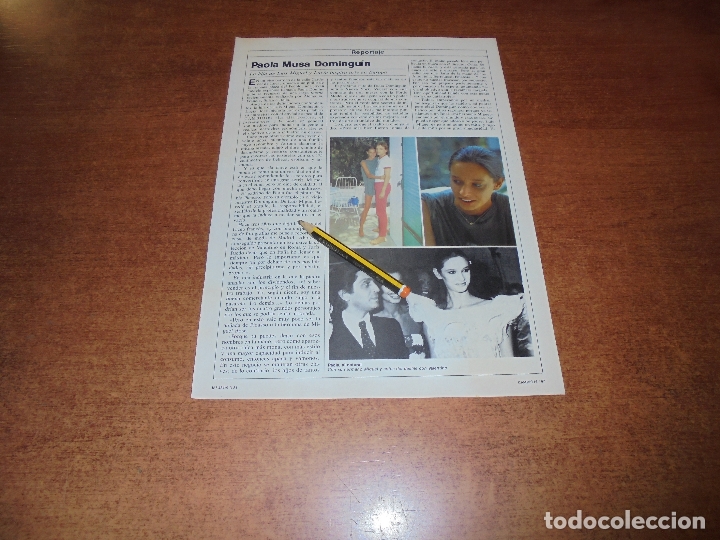 Coleccionismo de Revistas y Peri&oacute;dicos: CLIPPING 1981: PAOLA DOMINGU&Iacute;N. MIGUEL BOS&Eacute;.
