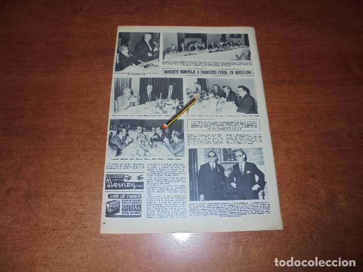Coleccionismo de Revistas y Peri&oacute;dicos: CLIPPING 1971: HOMENAJE A FRANCISCO PRADA. ORDEN DE LA CORONA BELGA. COCTEL SRS. L&Oacute;PEZ G&Oacute;MEZ.