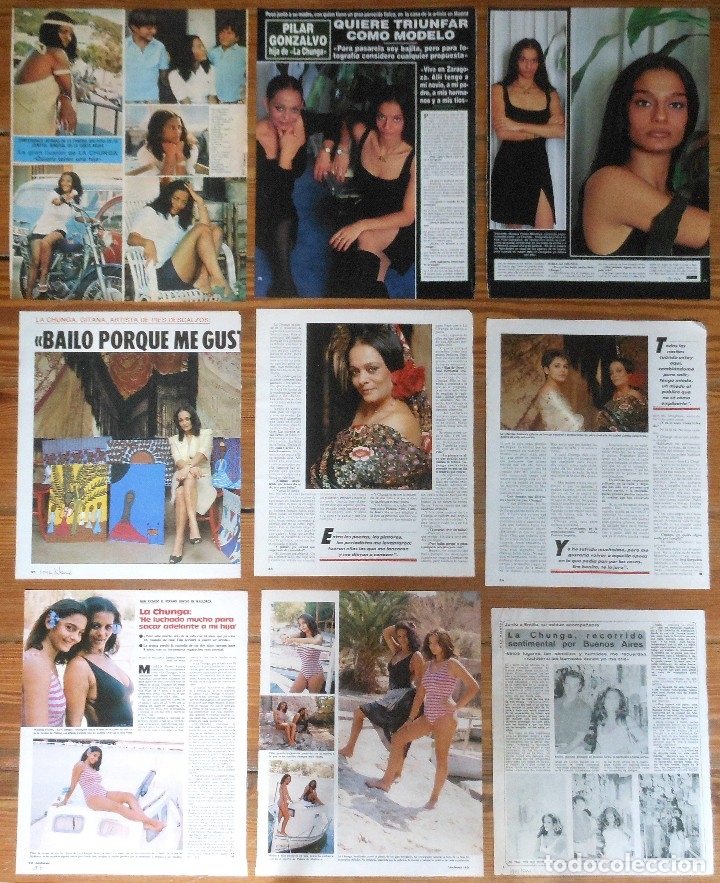 Collezionismo di Riviste e Giornali: LA CHUNGA Micaela Flores Amaya lote prensa 1960s fotos baile flamenco gypsy gitana revista