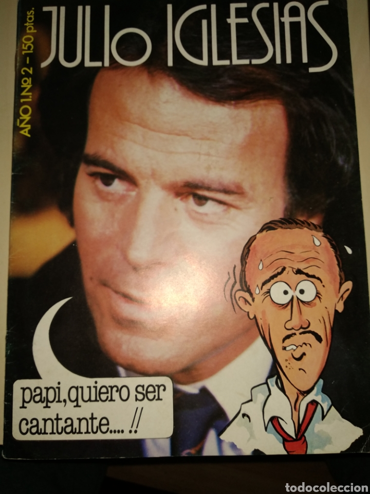 Coleccionismo de Revistas y Peri&oacute;dicos: JULIO IGLESIAS. REVISTA. A&Ntilde;O 1. N&Uacute;MERO 2. BIOGRAF&Iacute;A COMPLETA, P&Oacute;STER, C&Oacute;MIC CONTANDO SU VIDA. DEDIC