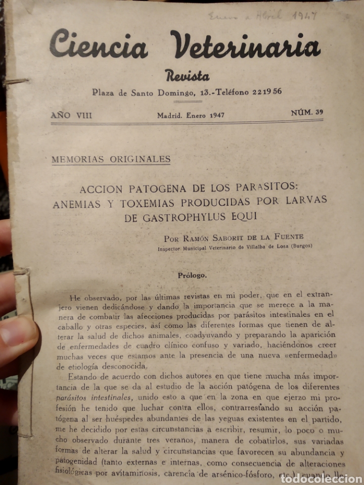 Coleccionismo de revistas y peri&oacute;dicos: BOLETIN CIENCIA VETERINARIA