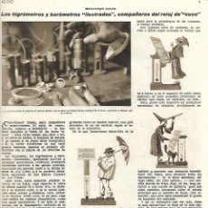 Coleccionismo de Revistas y Periódicos: AÑO 1932 CAZA ELEFANTE ATOMO EXPLOSION UNIVERSO STEINFELD COLOMBIA ORQUIDEAS HIGROMETRO RELOJ CUCO