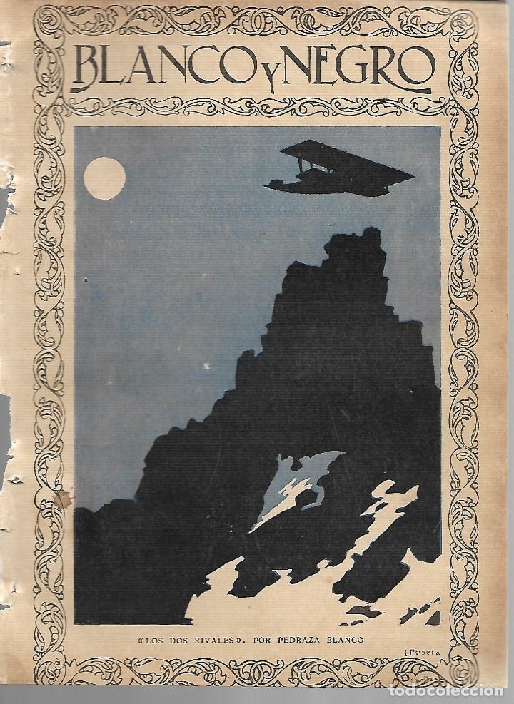 Sammeln von Zeitschriften und Zeitungen: BYN 12 FEB 1928.N&ordm;1917. PORTADA ORIGINAL PEDRAZA BLANCO CAMOMILLA INTEA