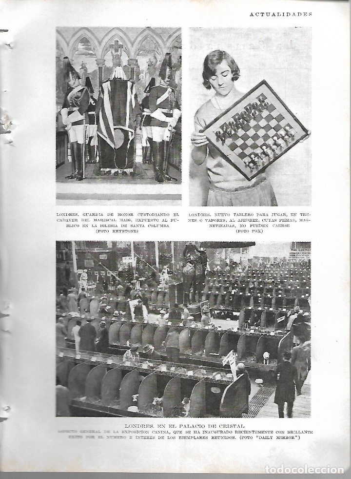 Collection Magazines and Newspapers: BYN 12 FEB 1928.N&ordm;1917. LONDRES VARIAS NOTICIA 1928.  VI&Ntilde;ETA SILENO SEMANA DE LOS MILLONES