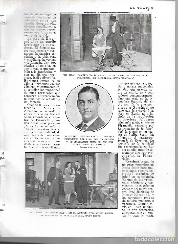 Sammeln von Zeitschriften und Zeitungen: BYN 12 FEB 1928.N&ordm;1917. ENRIQUE FERNANDEZ DEL PINO. ANTONIO FERNANDEZ LEPINA EMILIO DE LA  CERDA