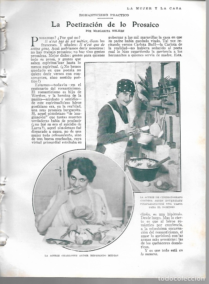 Collectionnisme de Revues et Journaux: BYN 12 FEB 1928.N&ordm;1917.LA POETIZACION DE LO PROSAICO MARGARITA NIELSEN.CHARLOTTE ANDER.MARIE BRIZARD