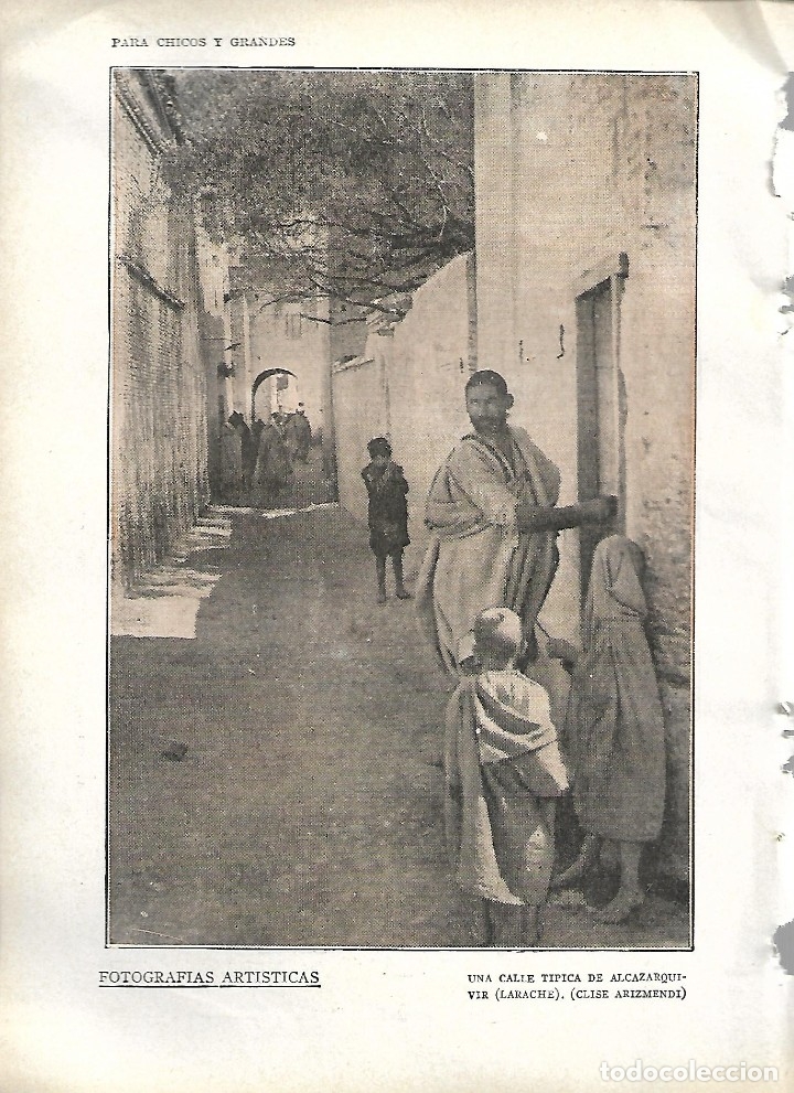 Coleccionismo de revistas y peri&oacute;dicos: BYN 12 FEB 1928.N&ordm;1917. MIGUEL A. CALVO ROSELLO DIBUJO ECHEA.  FOTO ARTE  ALCAZARQUIVIR LARACHE