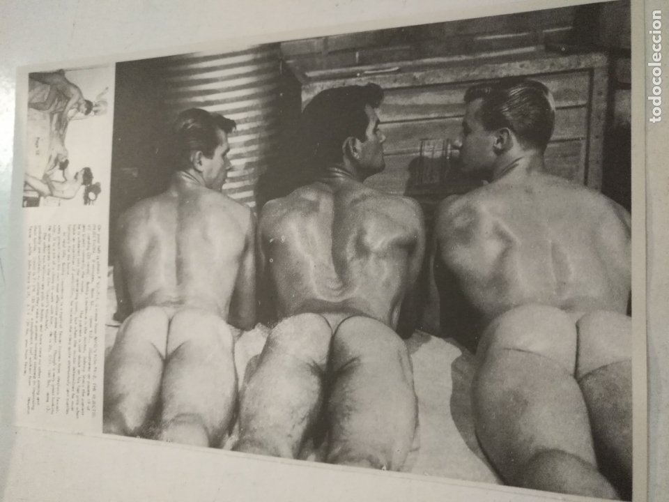 HOJA TEMATICA GAY ARTISTICA FOTOGRAFICA O COMIC - HOMBRES EROTICO DESNUDOS CULTURISMO HOMO SEXO (Coleccionismo - Revistas y Periódicos Modernos (a partir de 1.940) - Otros)