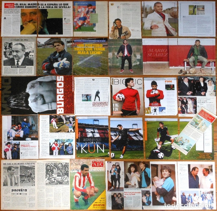 Coleccionismo de Revistas y Peri&oacute;dicos: ATLETICO DE MADRID coleccion prensa 1970s/00s revistas futbol gil futre pereira