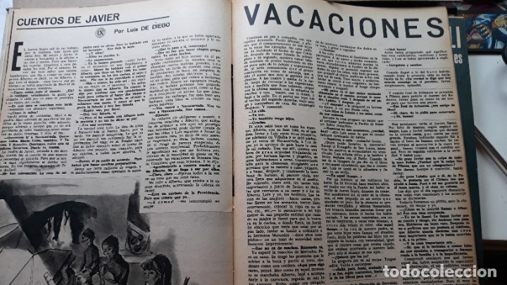 Coleccionismo de revistas y peri&oacute;dicos: cuentos de javier vacaciones  luis de diego