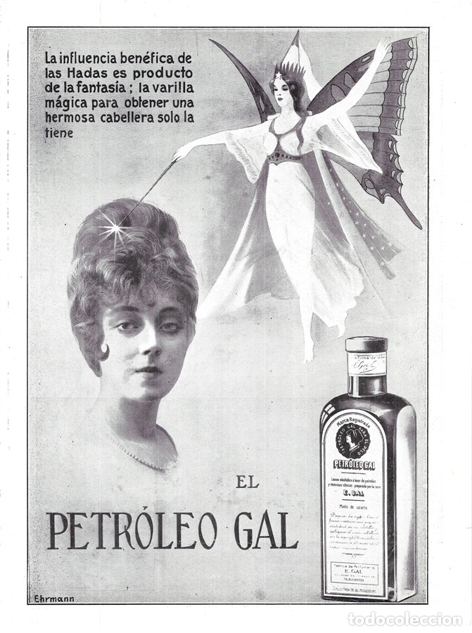 Coleccionismo de Revistas y Peri&oacute;dicos: 1916 HOJA REVISTA PUBLICIDAD ANUNCIO PERFUMER&Iacute;A PETR&Oacute;LEO GAL CUIDADO DEL CABELLO