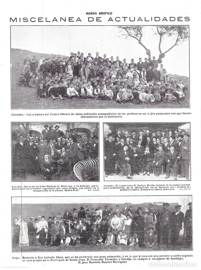 Collectionnisme de Revues et Journaux: 1916 HOJA REVISTA SOCIOS CLUBES N&Aacute;UTICOS DE BARCELONA Y SABADELL INAUGURACI&Oacute;N PISCINA BA&Ntilde;OS-REAL