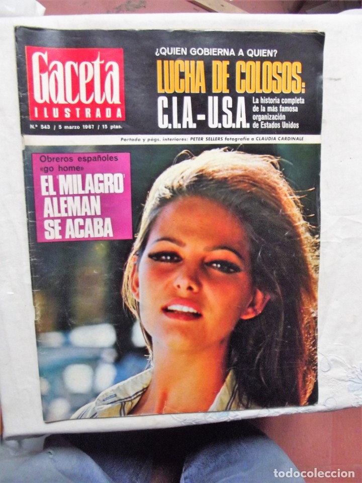 Collezionismo di Riviste e Giornali: REVISTA GACETA ILUSTRADA N&ordm; 543 - 5 DE MARZO  DE 1967 PORTADA CLAUDIA CARDINALE