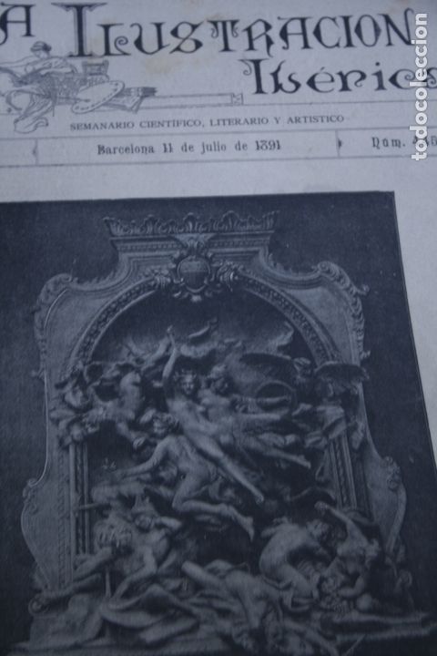 Coleccionismo de Revistas y Peri&oacute;dicos: REVISTA LA ILUSTRACION IBERICA N&ordm; 445 JULIO 1891 GRABADOS VERDI BARCELONA