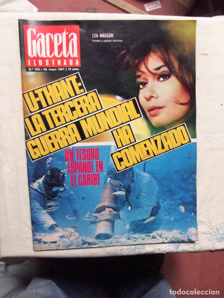 Collezionismo di Riviste e Giornali: REVISTA GACETA ILUSTRADA N&ordm; 555 - 28 DE MAYO  DE 1967 PORTADA LEA MASSARI