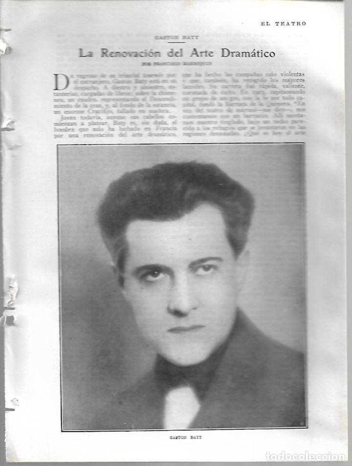 Collezionismo di Riviste e Giornali: BYN19 FEB 1928.N&ordm; 1918. GASTON BATY. FRANCISCO MARROQUIN LA RENOVACION DEL ARTE DRAMATICO