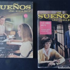 Coleccionismo de Revistas y Periódicos: SUEÑOS DE MUJER Nº 1 - 2 / REVISTA FEMENINA CON FOTONOVELA COMPLETA / ED. LUMEFA 1967. Lote 177632520